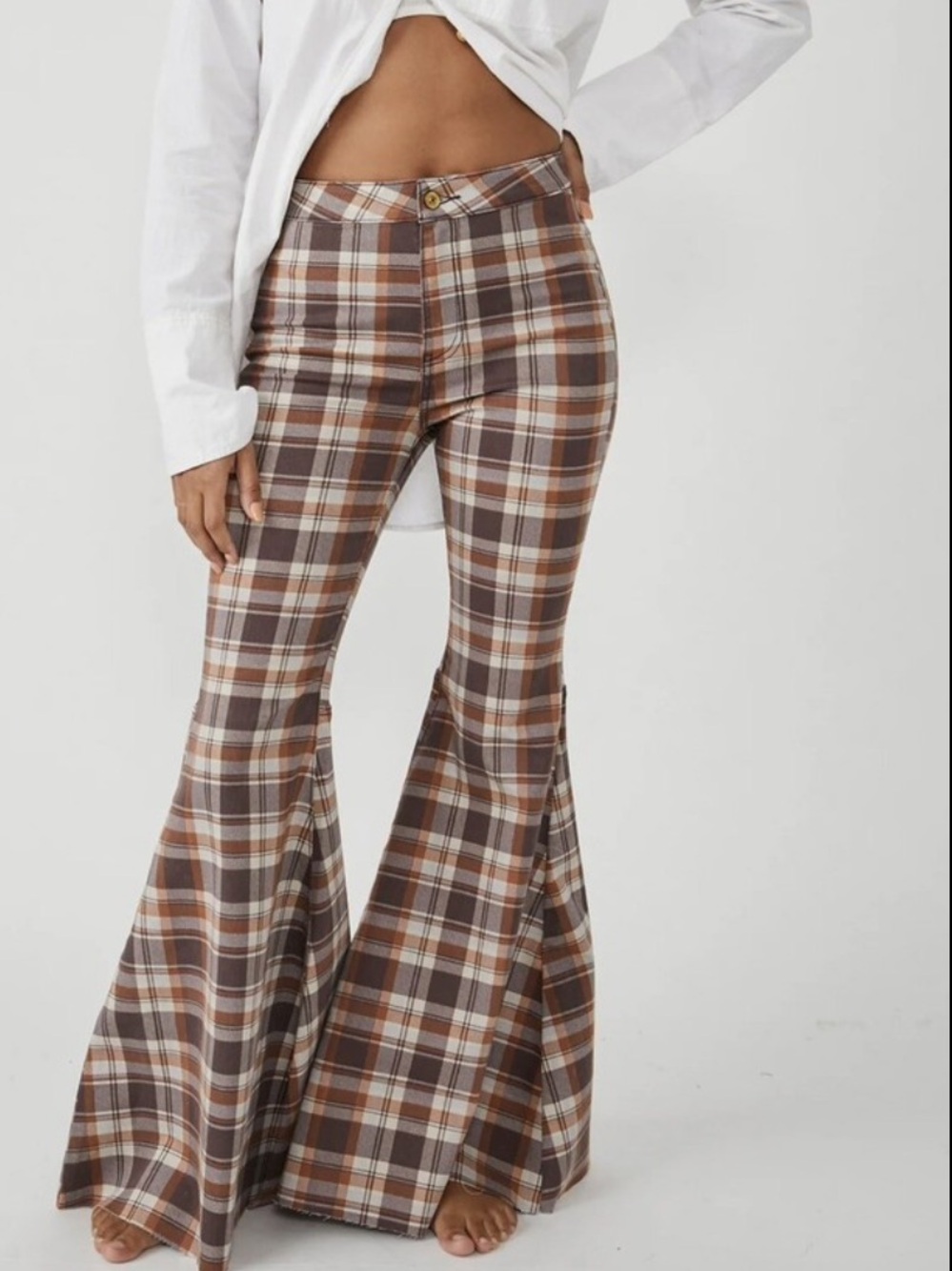 NWT We The Free Just Float On Flare Jean-Dark Chocolate Combo